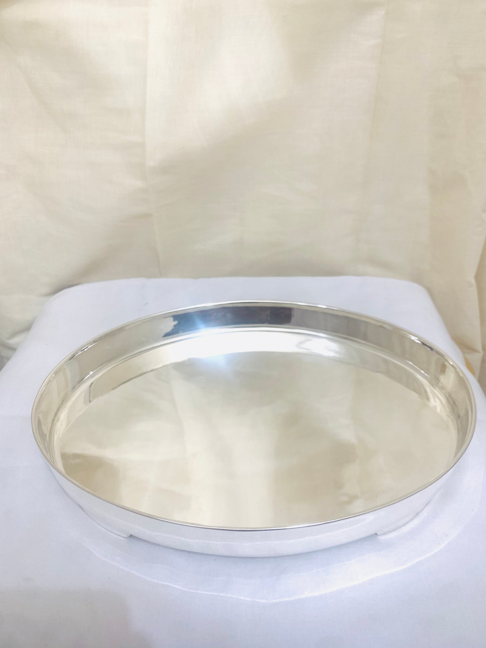 Silver Meals Thali Oval Plate